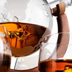(CANADA ONLY) Etched World Decanter Whiskey Globe With Antique Airplane Inside - Includes Whiskey Stones And 4 World Map Glasses 8 (CANADA ONLY) Etched World Decanter Whiskey Globe With Antique Airplane Inside - Includes Whiskey Stones And 4 World Map Glasses -Refined Spirits Store sir3 944c0b15 c14b 48d5 aa0e 94033b867f5c