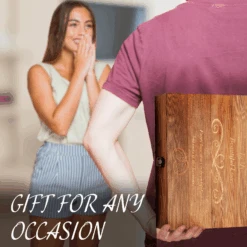 Anniversary, Birthday & Everyday 24K Gold Rose Love Box For Wife, Her, Women - Engraved Wooden Set 'To My Beautiful Love' Inscription, Includes Crystal Heart - For Birthday 1st Anniversaries -Refined Spirits Store valentinesinfo5 1