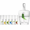Tequila Decanter Set With Pepper Decanter And 6 Jalapeño Shot Glasses Set, Perfect For Holiday Gifts For Tequila Lovers, 25 Ounce Bottle, 3 Ounce Shot Glasses Cinco De Mayo, Reposado Gift (Pepper)
