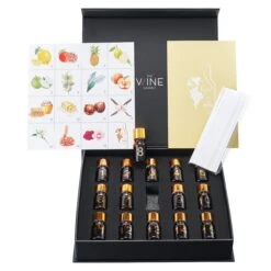 White Wine Aroma Kit, Tasting & Smelling Aroma Set For White Wines, 15 Aromas, Training Educational Gift - Beginners & Sommelier Master, Book & Accessories Guide Included, Wine Game Gifts Holiday -Refined Spirits Store whitewinearomakit 1
